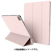 iPad Pro 12.9 2022 2021 iPad Air 13 対応 スタンド ケース カバー 強力 マグネット 式 角度調整 可能/2段階 角度 変更 背面 保護 マグネットスタンド MAGNET FOLIO サンドピンク EL_P14CSPLMF_PK