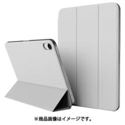 iPad mini A17 Pro mini6 2021 対応 スタンド ケース カバー 強力 マグネット 式 角度調整 可能/2段階 角度 変更 背面 保護 マグネットスタンド MAGNET FOLIO ライトグレー EL_PM6CSPLMF_GY
