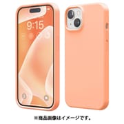 iPhone 15 対応 ケース 耐衝撃 傷 指紋 防止 シリコン スマホケース スリム 衝撃吸収 サラサラ 手触り シリコンケース SILICONE CASE サーモン EL_IONCSSCS3_SL