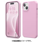 iPhone 15 対応 ケース 耐衝撃 傷 指紋 防止 シリコン スマホケース スリム 衝撃吸収 サラサラ 手触り シリコンケース SILICONE CASE ホットピンク EL_IONCSSCS3_HP