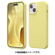 iPhone 15 対応 ケース 耐衝撃 傷 指紋 防止 シリコン スマホケース スリム 衝撃吸収 サラサラ 手触り シリコンケース SILICONE CASE イエロー EL_IONCSSCS3_YE