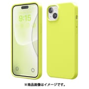 iPhone 15 Plus 対応 ケース 耐衝撃 傷 指紋 防止 シリコン スマホケース スリム 衝撃吸収 サラサラ 手触り シリコンケース SILICONE CASE ネオンイエロー EL_IOBCSSCS3_NY