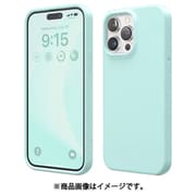 iPhone 15 Pro Max 対応 ケース 耐衝撃 傷 指紋 防止 シリコン スマホケース スリム 衝撃吸収 サラサラ 手触り シリコンケース SILICONE CASE アクアスカイ EL_IOGCSSCS3_AS
