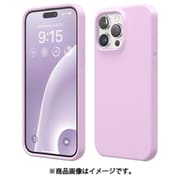 iPhone 15 Pro Max 対応 ケース 耐衝撃 傷 指紋 防止 シリコン スマホケース スリム 衝撃吸収 サラサラ 手触り シリコンケース SILICONE CASE ライトライラック EL_IOGCSSCS3_LL