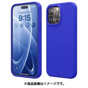 iPhone 15 Pro Max 対応 ケース 耐衝撃 傷 指紋 防止 シリコン スマホケース スリム 衝撃吸収 サラサラ 手触り シリコンケース SILICONE CASE コバルトブルー EL_IOGCSSCS3_TB