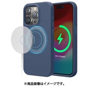 iPhone 15 Pro 対応 ケース Magsafe 対応 シリコン 耐衝撃ケース 手触り サラサラ 傷 指紋 防止 耐衝撃 マグセーフ スマホケース MagSafe SOFT SILICONE CASE ジーンインディゴ EL_IOPCSSCMS_JI