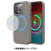 iPhone 15 Pro Max 対応 ケース Magsafe 対応 シリコン 耐衝撃ケース 手触り サラサラ 傷 指紋 防止 耐衝撃 マグセーフ スマホケース MagSafe SOFT SILICONE CASE ミディアムグレー EL_IOGCSSCMS_MG