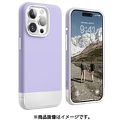 iPhone 15 Pro 対応 ケース Magsafe 対応 耐衝撃 ソフト TPU 使用 スマホケース シンプル 薄型 マグセーフ マグネット 耐衝撃ケース MAGNETIC GLIDE CASE パープル/トランスパレント EL_IOPCSPTGG_PT