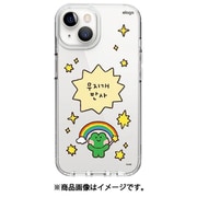 iPhone14 対応 ケース ラインフレンズ 公式ライセンス キャラクター グッズ 耐衝撃 クリア スマホケース LINE FRIENDS B&F minini レインボー EL_INNCSPTNP_RW