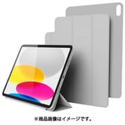 iPad 11 A16 2025 10.9 対応 ケース スタンド カバー 強力 マグネット 式 角度調整 可能 iPadスタンド 2段階 角度 変更 背面 保護 マグネットスタンド MAGNET FOLIO ライトグレー EL_PD5CSPLMF_GY