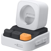 Apple Watch Ultra 対応 スタンド シリコン 素材 充電ドック 充電器 用 アクセサリー ナイトスタンドモード 対応 ノスタルジック レトロデザイン W9 STAND ライトグレー EL_W49CSSCW9_GY