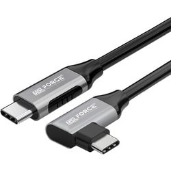 Thunderbolt3/USB-Cオス L字ケーブル uc0122-L-1m
