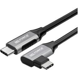 Thunderbolt3/USB-Cオス L字ケーブル uc0122-L-3m