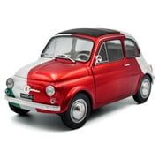 S1801409 1/18 フィアット 500 イタリアカラートリビュート 1965 グリーン/ホワイト/レッド [ダイキャストミニカー]