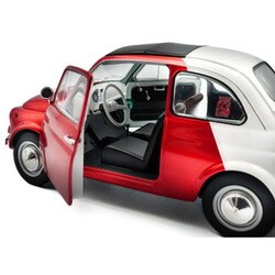 1/18 フィアット500 TURBINA TRIBUTE 1965 赤ツートン 1/18 フィアット500 TURBINA TRIBUTE 1965 赤ツートンの通販 by
