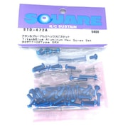 STD-472A タミヤ TT-02 type SRX 用 ヘックスビスセット チタン＆ブルー [ラジコン用パーツ]