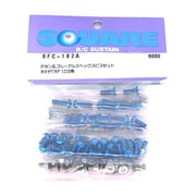 SFC-182A タミヤ TRF103 用 ヘックスビスセット チタン＆ブルー [ラジコン用パーツ]