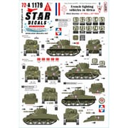 SD72-A1179 1/72 WWII アフリカのフランス軍戦闘車両 #4 第6/第12アフリカ騎兵連隊のM4A2シャーマン 1943/44年 [プラモデル用品]