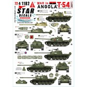 SD72-A1182 1/72 現用 アンゴラ内戦 #2 MPLA/FAPLAのT-54B/T-55/T-55A/T-55AM戦車 1970-80年代 [プラモデル用品]