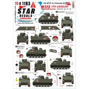 SD72-A1183 1/72 現用 ベトナム戦争のM113 #1 第17騎兵連隊のM113A1 ACAV B/E/F/H中隊 [プラモデル用品]