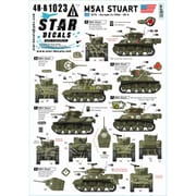 SD48-B1023 1/48 WWII アメリカ ヨーロッパ戦線のM5A1スチュアート 1944-45年 [プラモデル用品]