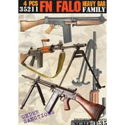 B6-35211 1/35 現用 ベルギー FN-FALO ヘビーバレル自動小銃セット 4丁入 [プラモデル用パーツ]