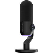 MIC Mini USBコンデンサーマイク スマートコントロールダイヤル搭載 ショックマウントスタンド ブラック MIC-MINI-48-RGB-ST-BK