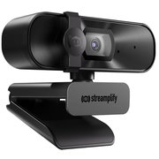 CAM Mini Webカメラ 200万画素 FHD 1080P(60fps)対応 歪みのない80°広角視野 ブラック CAM-MINI-FHD-2M60-BK