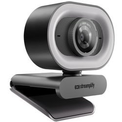 CAM Plus Webカメラ 200万画素 FHD 1080P（60fps）対応 3段階色温度調整可能 歪みのない80°広角視野 ブラック CAM-PLUS-FHD-2M60-BK