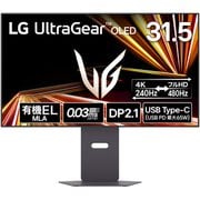 ゲーミングモニター/LG UltraGear OLED/31.5型/4K(3840×2160)/VESA Dual Mode(4K@240Hz/FHD@480Hz)/MLA(マイクロレンズアレイ)採用/有機EL/0.03ms(ClearMR 13000)/メーカー2年保証 32GX870A-B