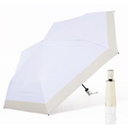 life-170-2wh [折りたたみ傘 日傘 晴雨兼用 形状記憶仕様 ワンタッチ開閉 軽量 52cm 6本骨 ツートンホワイト]