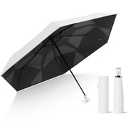 life-170-wh [折りたたみ傘 日傘 晴雨兼用 形状記憶仕様 ワンタッチ開閉 軽量 52cm 6本骨 ホワイト]