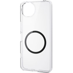 PM-S251MAG02BK [AQUOS wish5 （SH-52F） ケース ハイブリッド 衝撃吸収 カメラ周り保護 磁力吸着アクセサリ対応 ストラップホール付 MAGKEEP ブラック]