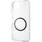 PM-S251MAG02BK [AQUOS wish5 （SH-52F） ケース ハイブリッド 衝撃吸収 カメラ周り保護 磁力吸着アクセサリ対応 ストラップホール付 MAGKEEP ブラック]