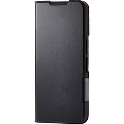 PM-S251PLFUBK [AQUOS wish5 （SH-52F） ケース レザー 手帳型 マグネット フラップ 衝撃吸収 超軽量 薄型 スタンド機能付 UltraSlim ブラック]
