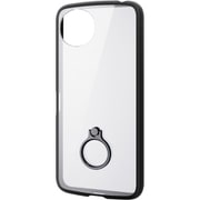 PM-S251TSLFCRBK [AQUOS wish5 （SH-52F） ケース ハイブリッド 衝撃吸収 軽量 薄型 カメラレンズ保護設計 ストラップホール付 リング付 スタンド機能付 ストラップホールシート付 TOUGH SLIM LITE ブラック]