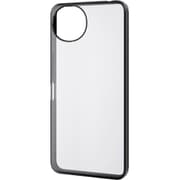 PM-S251UCTMBK [AQUOS wish5 （SH-52F） ケース ソフト カメラレンズ保護設計 メタリックブラック]