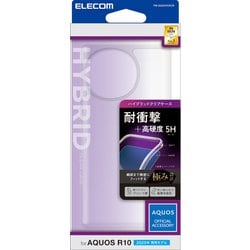 PM-S252HVCKCR [AQUOS R10 （SH-51F） ケース ハイブリッド 衝撃吸収 カメラレンズ保護設計 ストラップホール付 クリア]