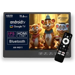 Android TV搭載 スマートリアモニター 11.6インチ AN-M011