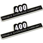エンブレム 400 貼リ付ケタイプ 左右セット O93-Z400-01