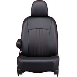 シートカバー 全席セット フィット ハイブリッド（e：HEV） ライン ブラック×レッドステッチ 43EHB2007KA