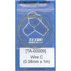 TA0009 ステンレスワイヤー 0.38mm径×1m [プラモデル用パーツ]