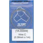 TA0009 ステンレスワイヤー 0.38mm径×1m [プラモデル用パーツ]