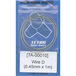 TA0010 ステンレスワイヤー 0.45mm径×1m [プラモデル用パーツ]