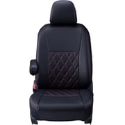 シートカバー 全席セット デリカD:5 ダイヤ ブラック×レッドステッチ 16EMC0783D