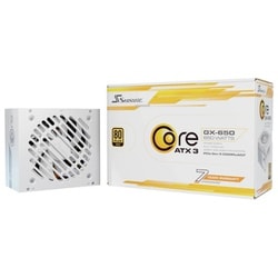 Core V2 GX-650 ATX3 White ATX 3.1/PCIe 5.1 80 PLUS Gold認証 フルモジュラー 電源ユニット 650W ホワイト SRP-CGX651-A5A32SF-WH