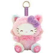 217387-25 サンリオキャラクターズ カラビナ付きぬいぐるみ ハローキティ ファインフェイスキャット シリーズ レインボー