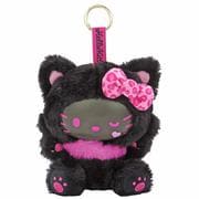 217400-25 サンリオキャラクターズ カラビナ付きぬいぐるみ ハローキティ ファインフェイスキャット シリーズ ブラック