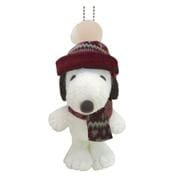 217547-25 PEANUTS ボールチェーンマスコット ニット シリーズ キャップ スヌーピー