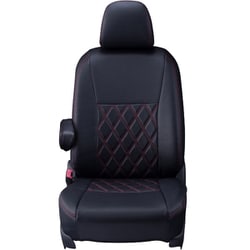 シートカバー 全席セット エクストレイル ダイヤ ブラック×レッドステッチ 16ENB5621D